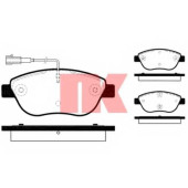 Колодки тормозные дисковые для FIAT BRAVO, DOBLO, FIORINO, IDEA, LINEA, MULTIPLA, PUNTO, QUBO, STILO Multi, STILO / LANCIA DELTA, MUSA / OPEL COMBO <b>NK 222364 / WVA 23708/19</b>