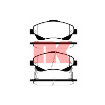 Колодки тормозные дисковые для TOYOTA AVENSIS(T25, T25#), COROLLA(CDE12#, R1#, ZDE12#, ZER#, ZZE12#) <b>NK 224562 / WVA 23768/18, 8</b>