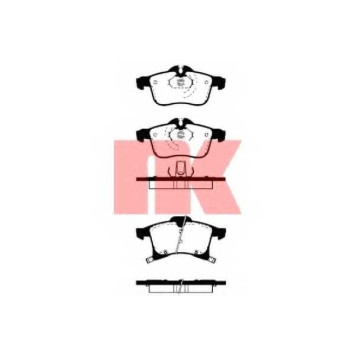 Колодки тормозные дисковые для OPEL ADAM, ASTRA, COMBO, CORSA, KADETT, MERIVA, ZAFIRA <b>NK 223633 / WVA 23832/20,3</b>