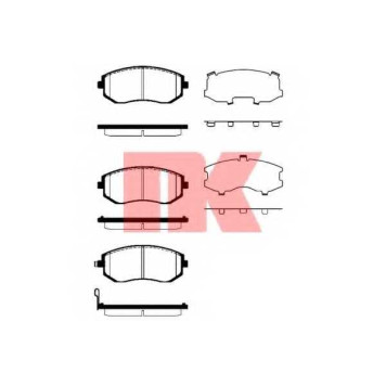 Колодки тормозные дисковые для SUBARU FORESTER(SG,SH,SJ), IMPREZA(G3,GD,GG,GH,GP,GR), LEGACY(B13#,BL,BM,BP,BR), OUTBACK(BL,BP), XV <b>NK 224413 / WVA 23865/16,8</b>