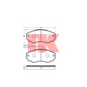 Колодки тормозные дисковые для CITROEN JUMPER(230,244,Z#) / FIAT DUCATO(244,250,290,Z#) / PEUGEOT BOXER(230L,230P,244,Z#,ZCT#) <b>NK 221947 / WVA 23917/19</b>