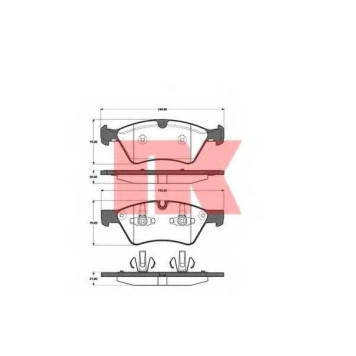 Колодки тормозные дисковые для MERCEDES E(S211,W211), G(W463), GL(X164), M(W164), R(V251,W251) <b>NK 223360 / WVA 23922/20,3</b>