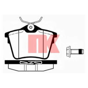 Колодки тормозные дисковые для CITROEN C5(RD#,TD#) / MITSUBISHI SPACE(D0#V/W) / PEUGEOT 407(6C#,6D#,6E#), 607(9D,9U) <b>NK 223745 / WVA 24135/17,8</b>