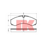 Колодки тормозные дисковые <b>NK 222358 / WVA 29121</b>