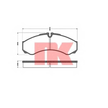 Колодки тормозные дисковые <b>NK 222358 / WVA 29121</b>