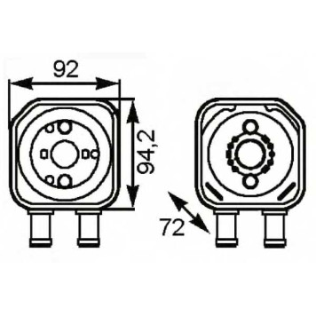Масляный радиатор масла двигателя NRF 31179