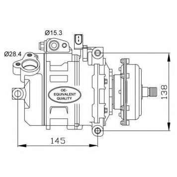 Компрессор кондиционера для VW MULTIVAN, PHAETON, TOUAREG, TRANSPORTER <b>NRF 32148</b>