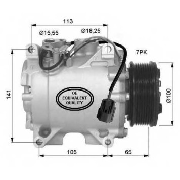 Компрессор кондиционера для HONDA CR(RD#) <b>NRF 32448</b>