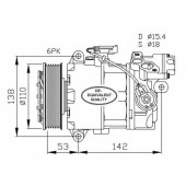 Компрессор кондиционера для BMW 1(E81,E82,E87,E88), 3(E90,E91,E92,E93), X1(E84) <b>NRF 32463</b>