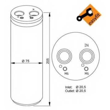 Осушитель кондиционера NRF 33205