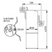 Осушитель кондиционера NRF 33303