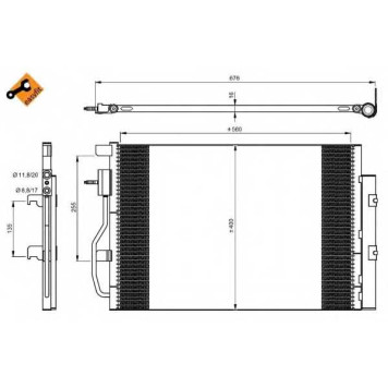 Конденсатор кондиционера NRF 350044