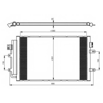 Конденсатор кондиционера NRF 350083