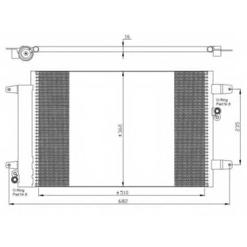 Конденсатор кондиционера NRF 35403