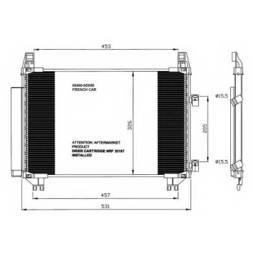 Конденсатор кондиционера NRF 35653