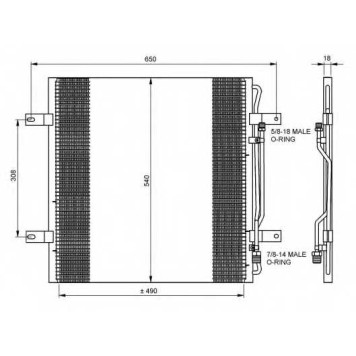 Конденсатор кондиционера NRF 35781