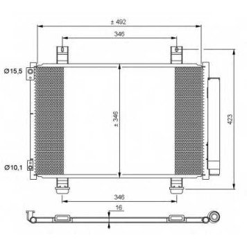 Конденсатор кондиционера NRF 35854