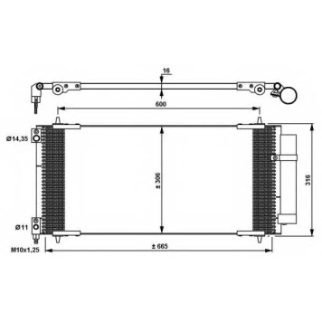 Конденсатор кондиционера NRF 35905