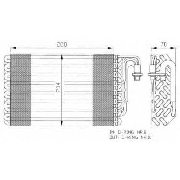 Испаритель кондиционера NRF 36075