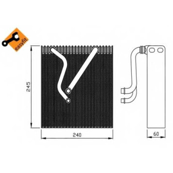 Испаритель кондиционера NRF 36109