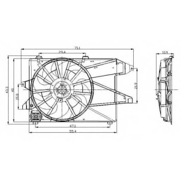 Вентилятор охлаждения двигателя NRF 47004
