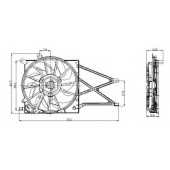 Вентилятор охлаждения двигателя NRF 47015