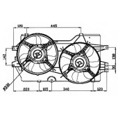 Вентилятор охлаждения двигателя NRF 47031