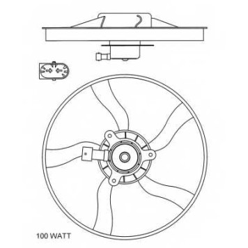 Вентилятор охлаждения двигателя NRF 47070