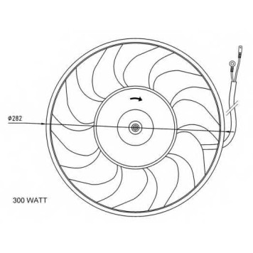 Вентилятор охлаждения двигателя NRF 47072