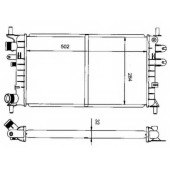 Радиатор охлаждения двигателя NRF 50100