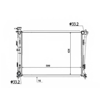 Радиатор охлаждения двигателя NRF 50136