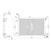 Радиатор охлаждения двигателя NRF 50145