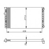 Радиатор охлаждения двигателя NRF 50455