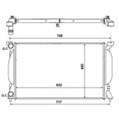 Радиатор охлаждения двигателя NRF 50539
