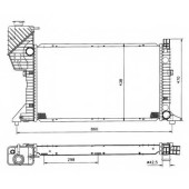 Радиатор охлаждения двигателя NRF 50558