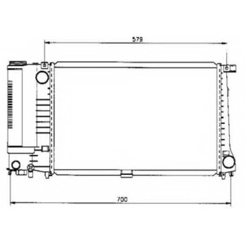 Радиатор охлаждения двигателя NRF 50568