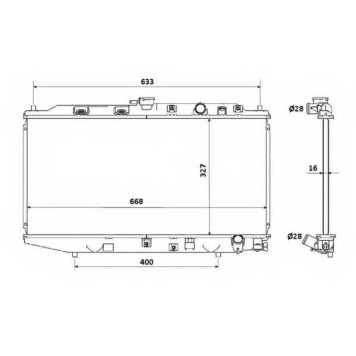 Радиатор охлаждения двигателя NRF 506728