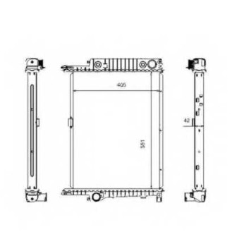 Радиатор охлаждения двигателя NRF 507619