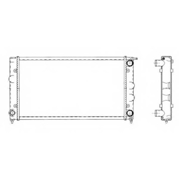 Радиатор охлаждения двигателя NRF 509501