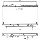 Радиатор охлаждения двигателя NRF 509511