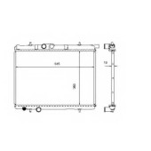 Радиатор охлаждения двигателя NRF 509524