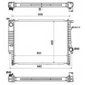 Радиатор охлаждения двигателя NRF 509558