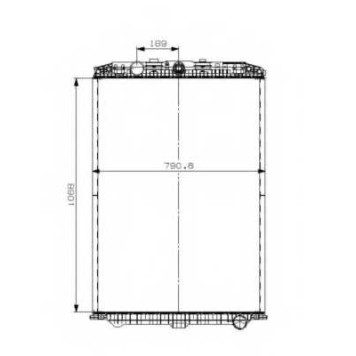 Радиатор охлаждения двигателя NRF 509559