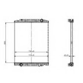 Радиатор охлаждения двигателя NRF 509568