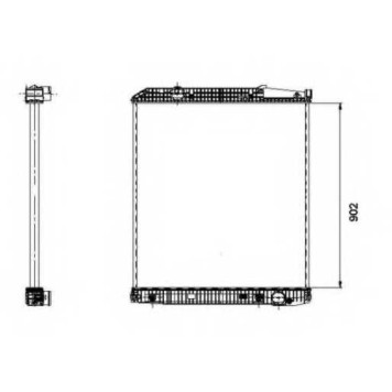 Радиатор охлаждения двигателя NRF 509576