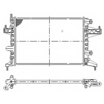 Радиатор охлаждения двигателя NRF 509596