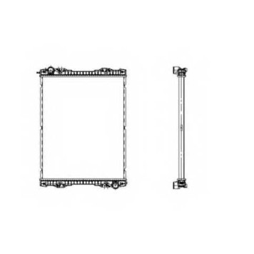 Радиатор охлаждения двигателя NRF 509743