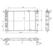 Радиатор охлаждения двигателя NRF 514647