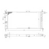Радиатор охлаждения двигателя NRF 52019