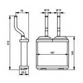 Радиатор отопления салона NRF 52103